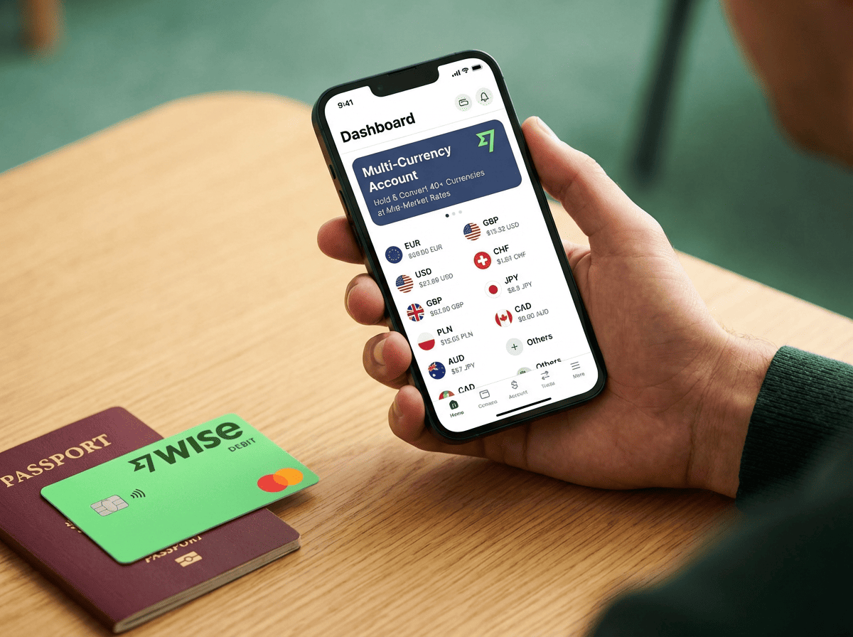 Wise Multi-Currency Account Dashboard